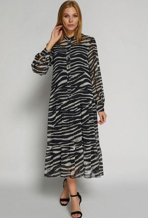 Платье Bazalini 4012 черно-серый