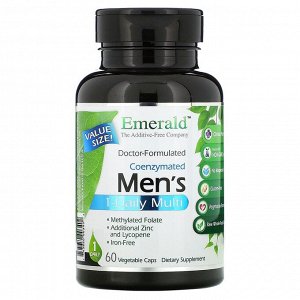 Emerald Laboratories, коферментный мультивитаминный комплекс для мужчин, прием 1 раз в день, 60 вегетарианских капсул
