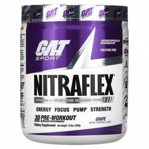 GAT, Sport, Nitraflex, виноград, 309 г (10,9 унции)