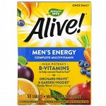 Nature&#039;s Way, Alive!, Men&#039;s Energy Complete Multivitamin, 50 Tablets