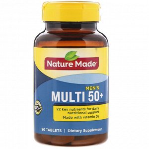 Nature Made, Мультивитаминный комплекс для мужчин старше 50 лет, 90 таблеток