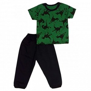 Пижама 638/2 (динозавры на зеленом)