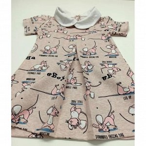 Платье 724/5 (розовые мышки)