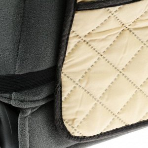 Накидка-незапинайка на спинку сиденья Cartage, оксфорд, с карманом, 40 x 60 см, бежевая