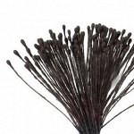 Тычинки для изготовления цветов матовые двухсторонние черные 3гр