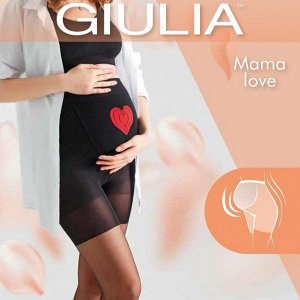 Giul MAMA LOVE 02 колготки для беременных с узором в виде сердечка, 40 ден
