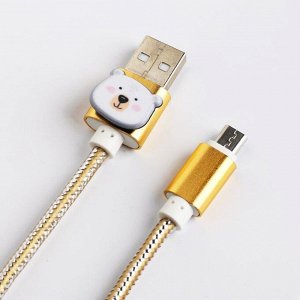 Набор держатель для провода+кабель micro USB Winter, 1А, 1м