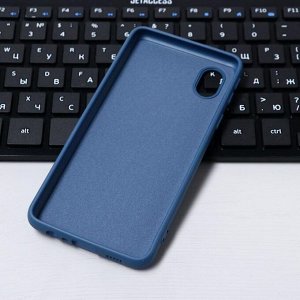 Чехол Krutoff, для Samsung (A013) Galaxy A01 Core, матовый, синий