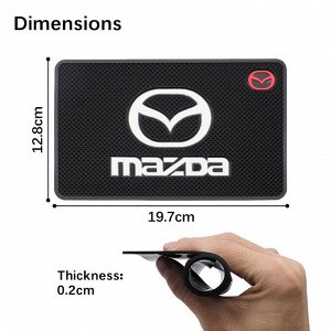 Нескользящий силиконовый коврик на панель авто Mazda