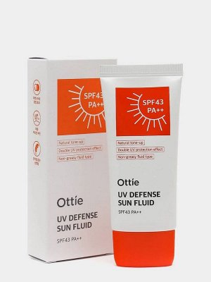 Водостойкий солнцезащитный флюид для лица и тела Ottie UV Defense Sun Fluid SPF43/PA++