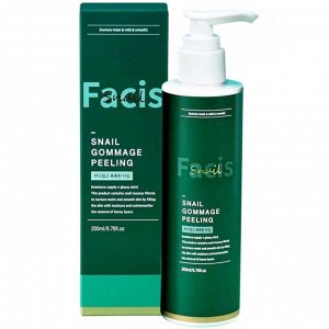 Facis Snail Gommage Peeling Мягкая пилинг скатка для лица с муцином улитки, 200мл