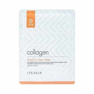 It's Skin Collagen Nutrition Mask Sheet Питательная тканевая маска для лица с коллагеном, 17гр