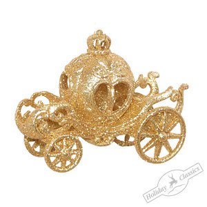 Карета королевская золотая 3D 13,5х5,5х10 см
