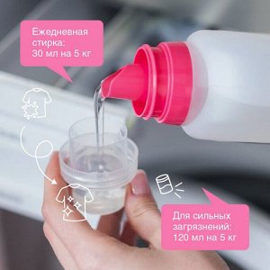 SYNERGETIC®️ Гель концентрат для стирки всех видов тканей, универсальный, 1л