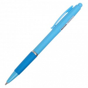 Ручка шариковая автоматическая Mazari Lively, 1.0 мм, резиновый упор, синяя, корпус МИКС