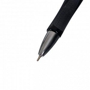 Ручка шариковая, автоматическая, 0.5 мм, Vinson, с резиновым держателем, стержень масляный синий, МИКС