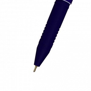 Ручка шариковая 0,7мм синяя масляная,Vinson корпус софттач с рисунком  (штрихкод на штуке)