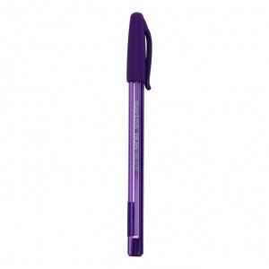 Ручка шариковая PAPER MATE InkJoy 100 Cap, толщина письма 1,0 мм, стержень фиолетовый