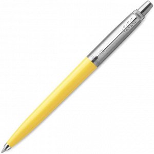 Ручка шариковая Parker Jotter Color М, корпус пластиковый, жёлтый, синие чернила, блистер (2076056)