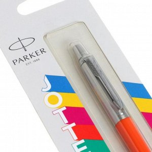 Ручка шариковая Parker Jotter Color М, корпус оранжевый, синие чернила, блистер (2076054)