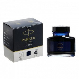 Чернила Parker Bottle Quink Z13 для перьевой ручки, ТЕМНО-синие чернила 57 мл