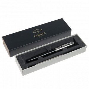 Ручка-роллер Parker Jotter Original T60 Black СT F, 0.5 мм, корпус из нержавеющей стали/пластиковый, чёрные чернила