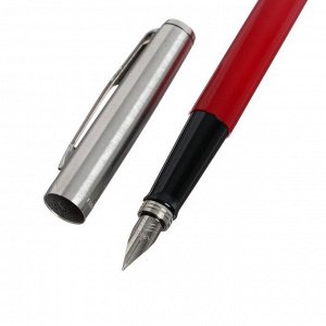 Ручка перьевая Parker Jotter Original F60 Red CT F, корпус из нержавеющей стали/пластика, синие чернила (R2096898)