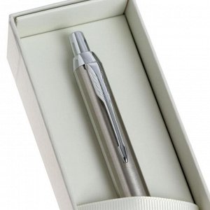 Ручка шариковая Parker IM Essential K319 Brushed Metal CT М, 1.0 мм, корпус из латуни, синие чернила (2143631)