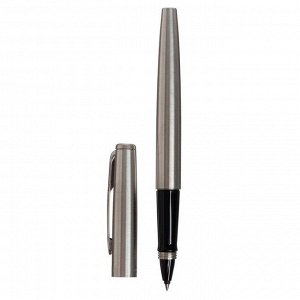 Ручка-роллер Parker Jotter Core T61 Stainless Steel CT F, 0.5 мм, корпус из нержавеющей стали, чёрные чернила