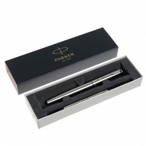 Ручка-роллер Parker Jotter Core T61 Stainless Steel CT F, 0.5 мм, корпус из нержавеющей стали, чёрные чернила