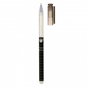 Ручка гелевая 0,5 мм, стержень синий, со стираемыми чернилами, корпус прорезиненный МИКС (штрихкод на штуке)