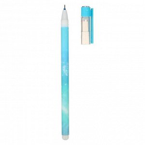 Ручка гелевая 0,5 мм, цвет стержня синий, со стираемыми чернилами, цвет корпуса МИКС (штрихкод на штуке)