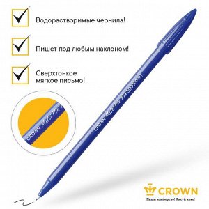 Ручка капиллярная Crown "MultiPla", чернила синие, узел 0,3 мм