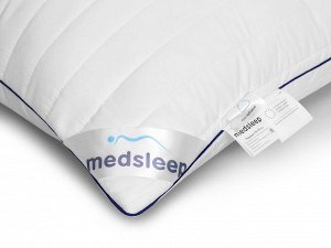 MedSleep Подушка средняя Swan princess, микроволокно Лебяжий пух, цвет: белый (70х70)