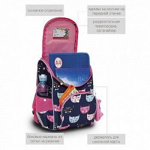 RAm-184-13 Рюкзак школьный с мешком