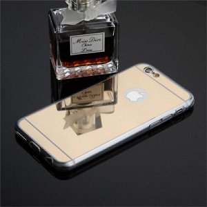 Чехол силикон зеркальный на телефон iphone