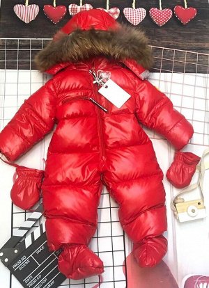Детская Одежда 22002 "Комбинезон - Трансформер" Красный