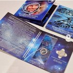 Альбом (Буклет) с монетами 10 рублей 2021 Космос цветной + простой