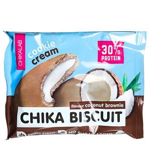 Печенье Chikalab протеиновое CHIKA BISCUIT coconut brownie 50 г 1 уп.х 9 шт.