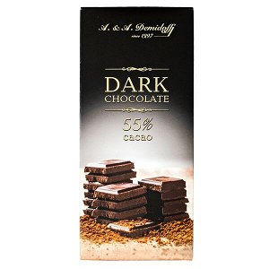 Шоколад A&A Demidoff DARK 55% 100 г 1 уп.х 12 шт.