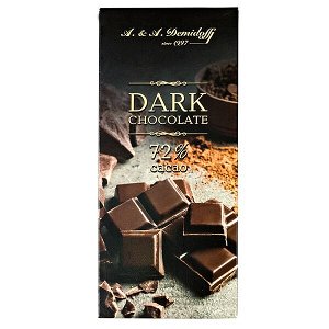 Шоколад A&A Demidoff DARK 72% 100 г 1 уп.х 12 шт.