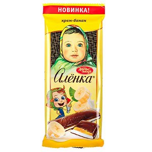 Шоколад Аленка крем-банан 87 г 1уп.х 10шт.