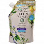 JP/ Kose Salon Style Shampoo (Air in Smooth) Refill Шампунь для волос разглаживающий, сменный блок, 360мл