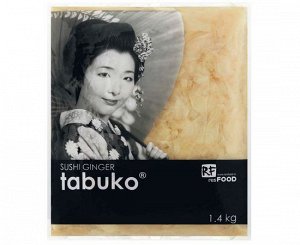 Имбирь маринованный белый "Tabuko" (сухой веc 1100г) , Китай, 1кг