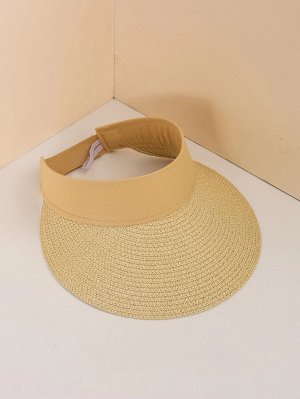 Соломенная шапка-козырек