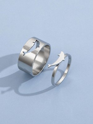 2шт кольцо Цвет: Серебряные
Материал: Железо
Стиль: Модный