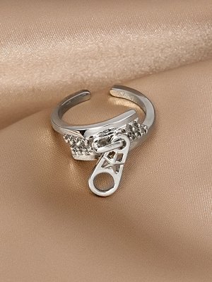 Открытое кольцо в форме молнии