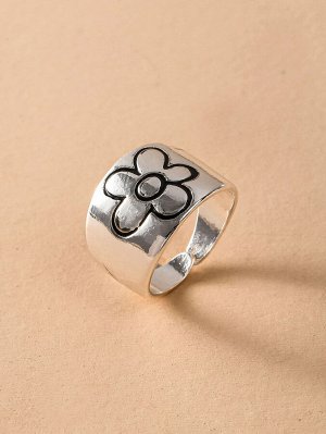 Открытое кольцо с цветком