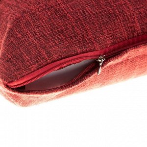 Чехол на подушку Этель "Классика", цв.красный, 43*43 см, 100% п/э