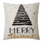 Наволочка декоративная Этель «Merry Christmas», 40х40 см, 100% п/э